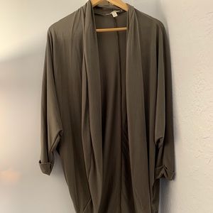 Olive green cardigan